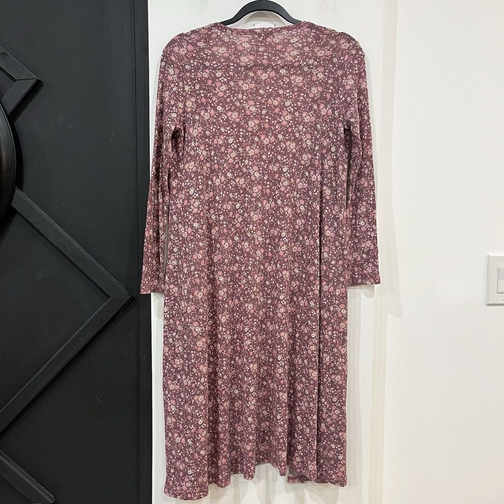 Lularoe Floral Longsleeve Ribbed Cardigan Size XS Pockets - Picture 5 of 7
